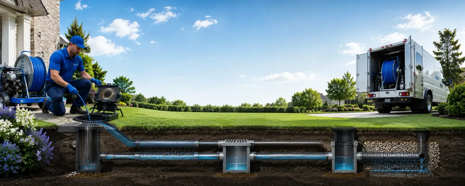 Outdoor drain cleaning information for Jones, LA